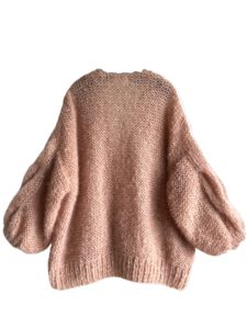 chunkyknit oversized camel mohair vest