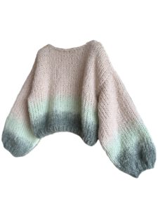 gradient sweater offwhite mint alpaca 